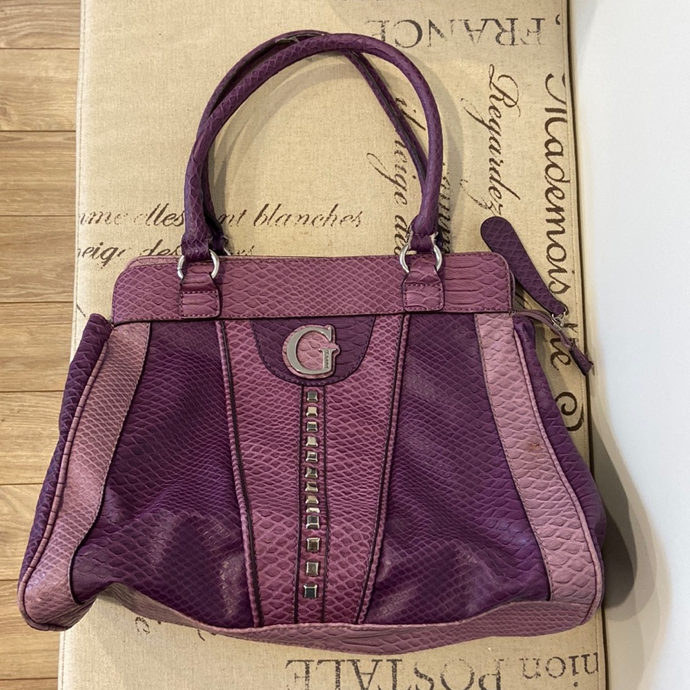 GUESS Snake Print Faux-Leather Purse